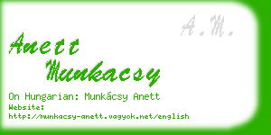 anett munkacsy business card